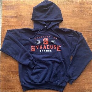 Syracuse NY navy blue versatile, hoodie, men’s size medium​​